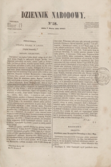 Dziennik Narodowy. R.2, [T.2], kwartał I, nr 58 (7 maja 1842)