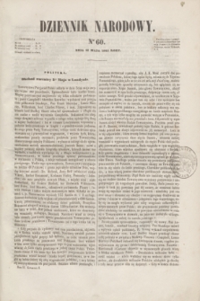 Dziennik Narodowy. R.2, [T.2], kwartał I, nr 60 (21 maja 1842)