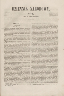 Dziennik Narodowy. R.2, [T.2], kwartał II, nr 70 (30 lipca 1842)