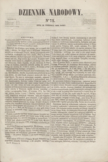 Dziennik Narodowy. R.2, [T.2], kwartał II, nr 73 (20 sierpnia 1842)