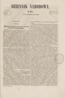 Dziennik Narodowy. R.2, [T.2], kwartał III, nr 88 (3 grudnia 1842)