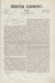 Dziennik Narodowy. R.2, [T.2], kwartał IV, nr 98 (11 lutego 1843)