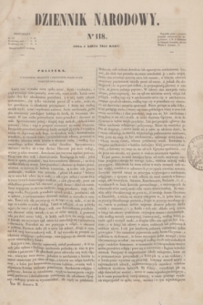 Dziennik Narodowy. R.3, [T.3], kwartał II, nr 118 (1 lipca 1843)