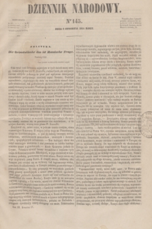 Dziennik Narodowy. R.3, [T.3], kwartał IV, nr 145 (6 stycznia 1844)