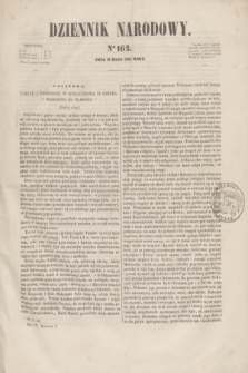 Dziennik Narodowy. R.4, [T.4], kwartał I, nr 162 (18 maja 1844)