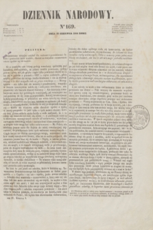 Dziennik Narodowy. R.4, [T.4], kwartał I, nr 169 (29 czerwca 1844)
