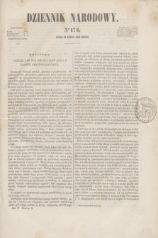 Dziennik Narodowy. R.4, [T.4], kwartał II, nr 172 (20 lipca 1844)