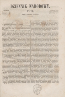 Dziennik Narodowy. R.4, [T.4], kwartał II, nr 176 (17 sierpnia 1844)