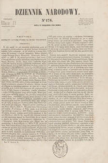 Dziennik Narodowy. R.4, [T.4], kwartał II, nr 178 (31 sierpnia 1844)
