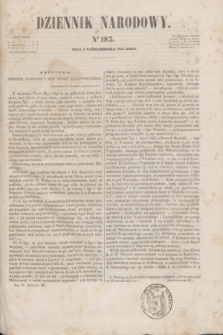 Dziennik Narodowy. R.4, [T.4], kwartał III, nr 183 (5 października 1844)