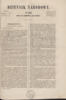 Dziennik Narodowy. R.5, [T.5], kwartał II, nr 230 (30 sierpnia 1845)