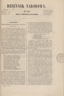Dziennik Narodowy. R.5, [T.5], kwartał III, nr 239 (1 listopada 1845)