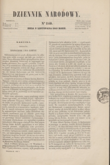 Dziennik Narodowy. R.5, [T.5], kwartał III, nr 240 (8 listopada 1845)