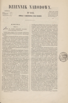 Dziennik Narodowy. R.5, [T.5], kwartał III, nr 244 (6 grudnia 1845)