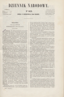 Dziennik Narodowy. R.6, [T.6], kwartał I, nr 269 (6 czerwca 1846)