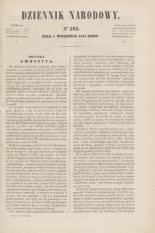 Dziennik Narodowy. R.6, [T.6], kwartał II, nr 282 (5 września 1846)