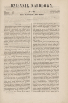Dziennik Narodowy. R.6, [T.6], kwartał IV, nr 300 (9 stycznia 1847)