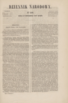 Dziennik Narodowy. R.6, [T.6], kwartał IV, nr 301 (16 stycznia 1847)