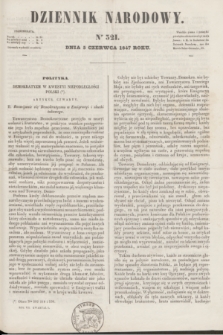 Dziennik Narodowy. R.7, [T.7], kwartał I, nr 321 (5 czerwca 1847)