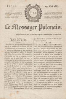 Le Messager Polonais. 1831, Nro. 11 (19 mai)
