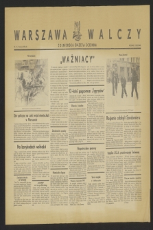 Warszawa Walczy : żołnierska gazeta ścienna. 1944, nr 41 (20 sierpnia)