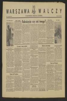 Warszawa Walczy : żołnierska gazeta ścienna. 1944, nr 48 (27 sierpnia)