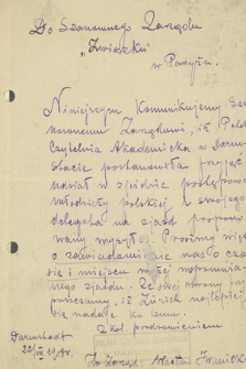 Fragment archiwum Zarządu Związku Stowarzyszeń Polskiej Młodzieży Postępowej w Leodium, z lat 1908-1909