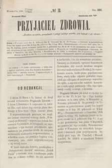 Przyjaciel Zdrowia. R.2, № 11 (1 marca 1862) + wkładka