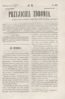 Przyjaciel Zdrowia. R.2, № 15 (1 maja 1862)
