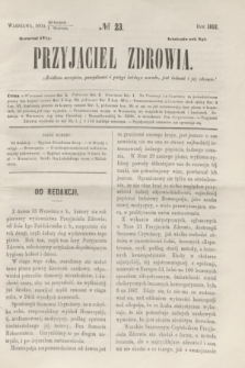 Przyjaciel Zdrowia. R.2, № 23 (1 września 1862)