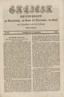 Galicia : zeitschrift zur Unterhaltung, zur Kunde des Vaterlandes, der Kunst, der Industrie und des Lebens. Jg.1, Nro 29 (5 September 1840)