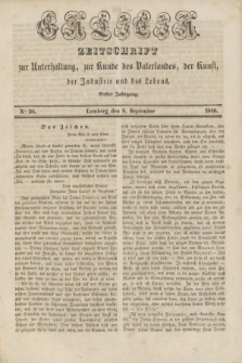 Galicia : zeitschrift zur Unterhaltung, zur Kunde des Vaterlandes, der Kunst, der Industrie und des Lebens. Jg.1, Nro 30 (8 September 1840)