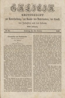 Galicia : zeitschrift zur Unterhaltung, zur Kunde des Vaterlandes, der Kunst, der Industrie und des Lebens. Jg.1, Nro 45 (13 October 1840)