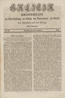 Galicia : zeitschrift zur Unterhaltung, zur Kunde des Vaterlandes, der Kunst, der Industrie und des Lebens. Jg.1, Nro 50 (24 October 1840)