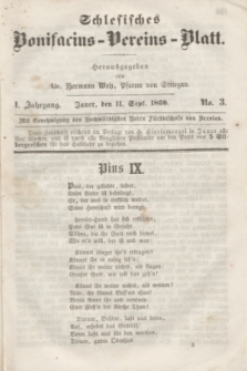 Schlesisches Bonifatius-Vereins-Blatt. Jg.1, No. 3 (11 September 1860)