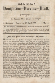 Schlesisches Bonifatius-Vereins-Blatt. Jg.2, No. 4 (27 April 1861)