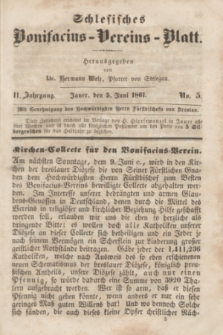 Schlesisches Bonifatius-Vereins-Blatt. Jg.2, No. 5 (5 Juni 1861)