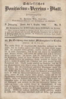 Schlesisches Bonifatius-Vereins-Blatt. Jg.3, No. 9 (1 September 1862)