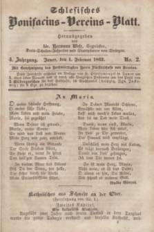 Schlesisches Bonifatius-Vereins-Blatt. Jg.4, No. 2 (1 Februar 1863)