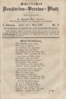 Schlesisches Bonifatius-Vereins-Blatt. Jg.4, No. 3 (1 März 1863)