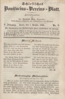 Schlesisches Bonifatius-Vereins-Blatt. Jg.4, No. 9 (1 September 1863)