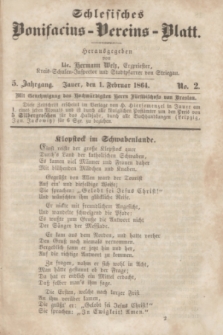 Schlesisches Bonifatius-Vereins-Blatt. Jg.5, No. 2 (1 Februar 1864)