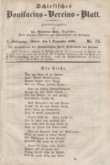 Schlesisches Bonifatius-Vereins-Blatt. Jg.5, No. 12 (1 Dezember 1864)
