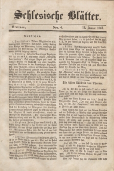 Schlesische Blätter. 1857, Nro. 4 (13 Januar)