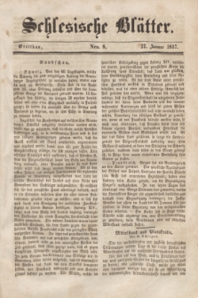 Schlesische Blätter. 1857, Nro. 8 (27 Januar)
