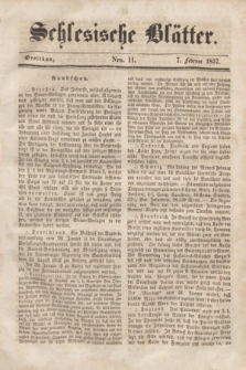 Schlesische Blätter. 1857, Nro. 11 (7 Februar)
