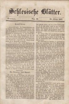Schlesische Blätter. 1857, Nro. 16 (24 Februar)