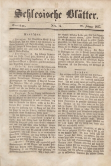 Schlesische Blätter. 1857, Nro. 17 (28 Februar)