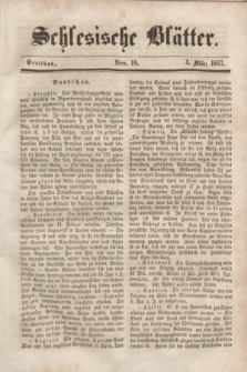 Schlesische Blätter. 1857, Nro. 18 (3 März)
