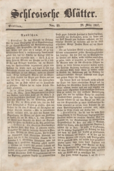 Schlesische Blätter. 1857, Nro. 25 (28 März)